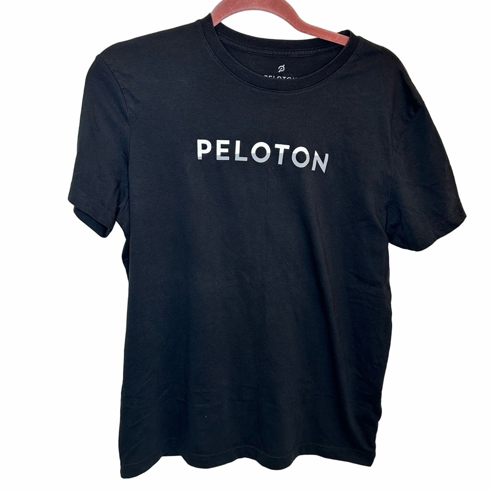 PELETON Century 100 Club Black Graphic Tee Shirt Size Medium